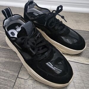 P448 Black See-through Sneakers